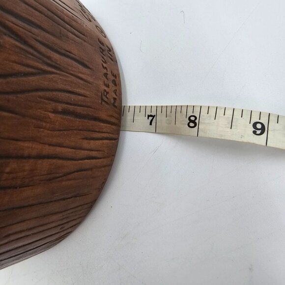 Vintage Treasure Craft US Canister Set - Flour Coffee Tea - Wood Look Ceramic wi - Picture 14 of 14